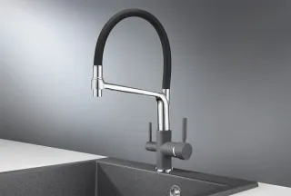 Смеситель для кухни Granula 0083, ГРАФИТ графит